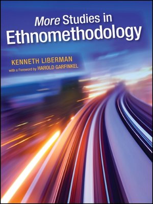 cover image of More Studies in Ethnomethodology